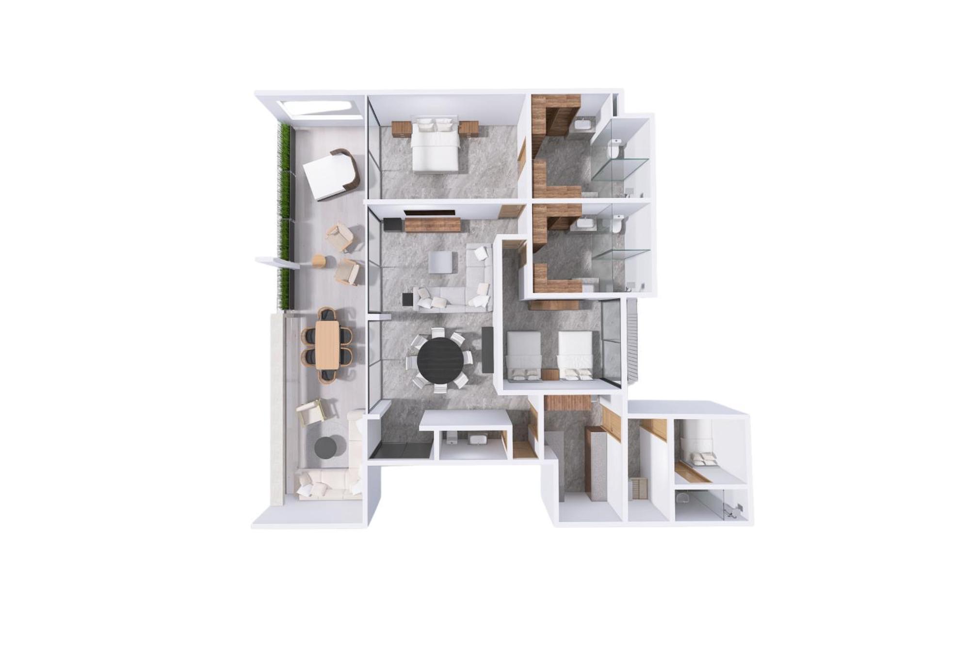 Capitalia - Luxury Apartments - Polanco Moliere 멕시코 시 객실 사진