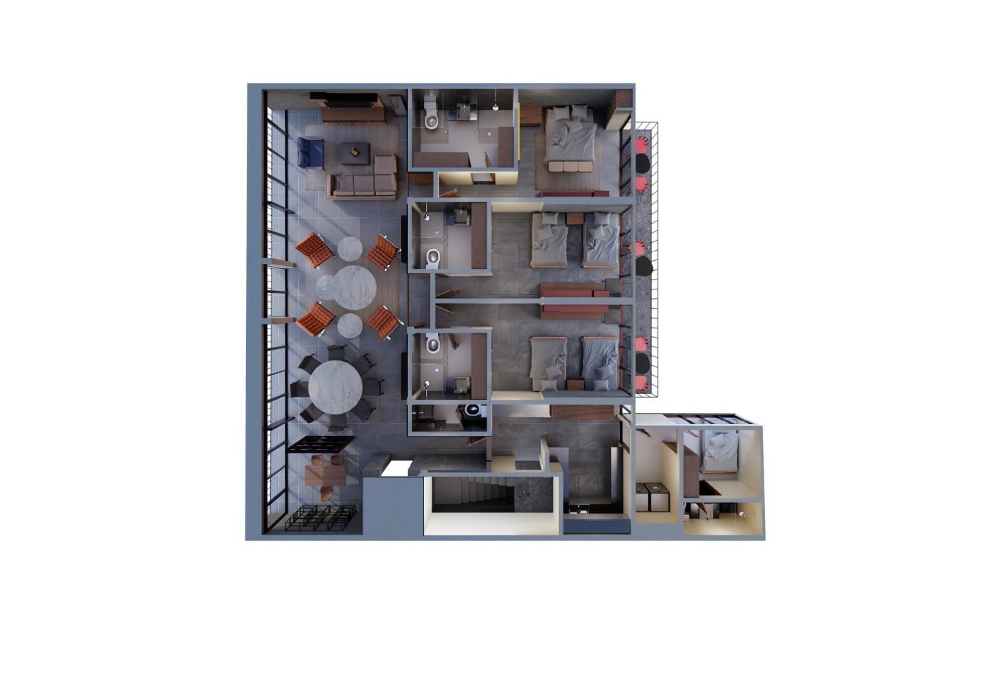 Capitalia - Luxury Apartments - Polanco Moliere 멕시코 시 객실 사진